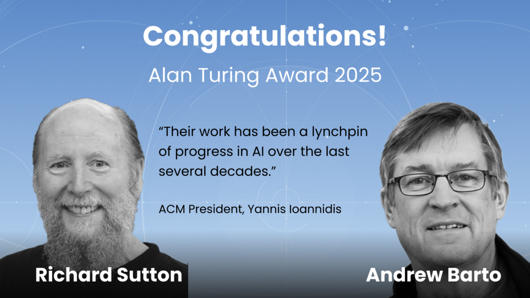 AI pioneers Andrew Barto and Richard Sutton win the Turing Award - Jack Mateo News